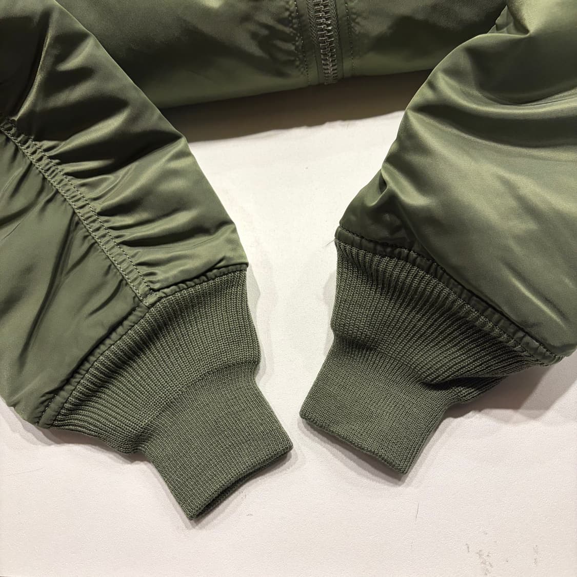 [S] 알파인더스트리 마원 MA-1 봄버 자켓 그린 B833 상품이미지10