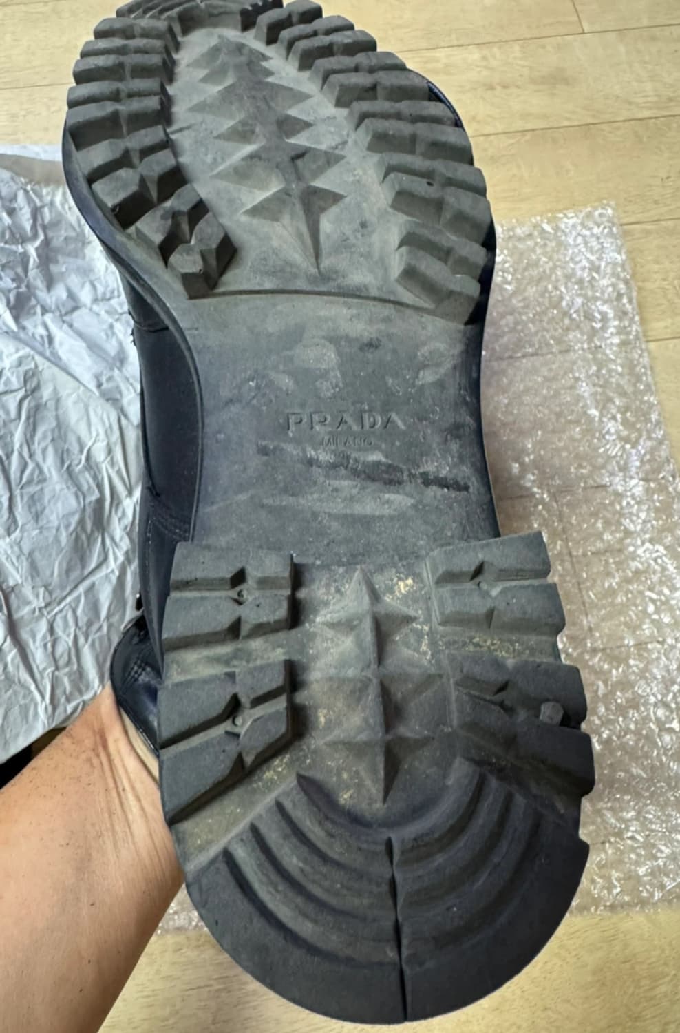 [빈티지/프라다] 아카이브 아메리카컵st 청키 레더 상품이미지5