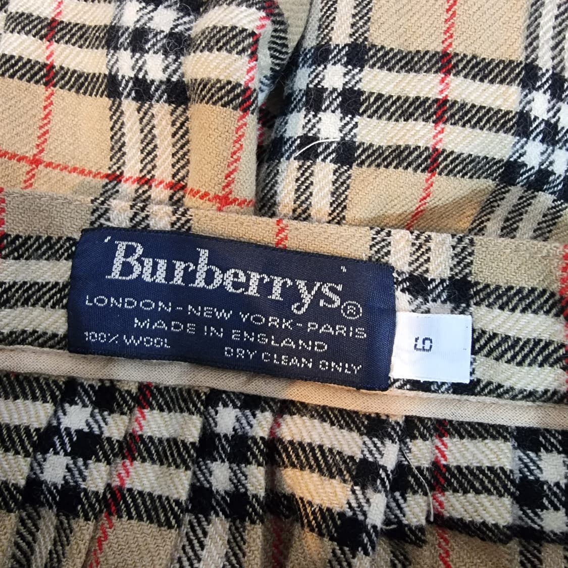 버버리스(Burberrys) 빈티지 노바체크 울 스커트 상품이미지9
