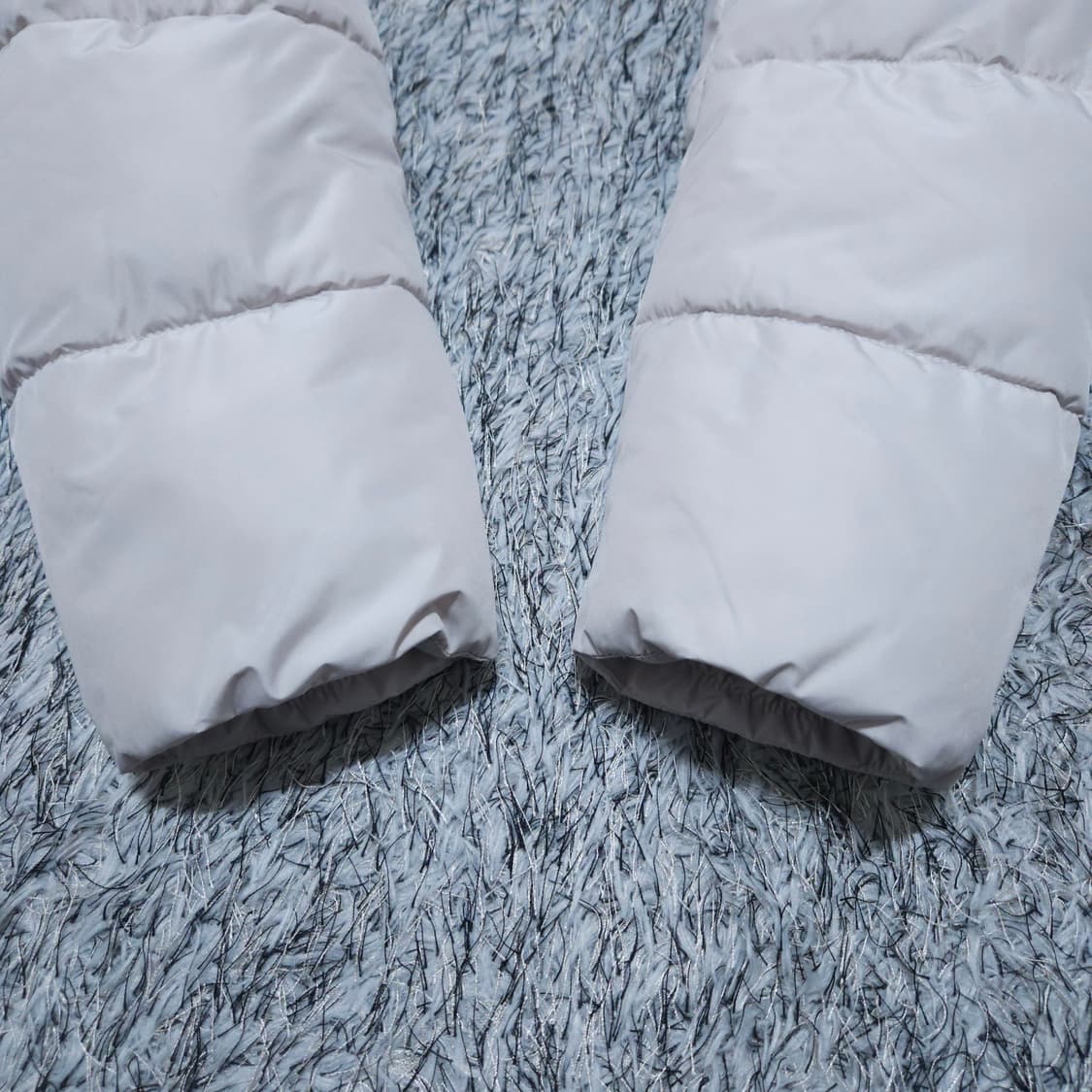 몽벨)95 여자 크림색 미드패딩자켓 / 왕눈이샵 상품이미지6