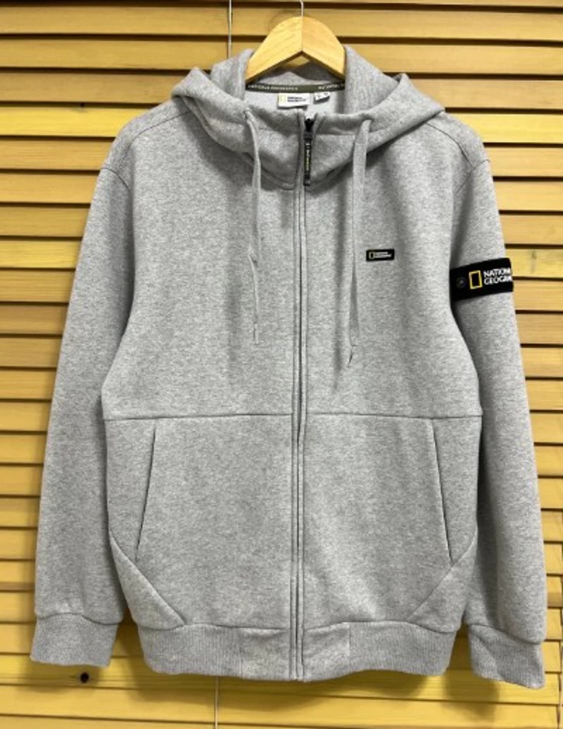 내셔널지오그래픽 남성 그레이후드집업점퍼 상품이미지2