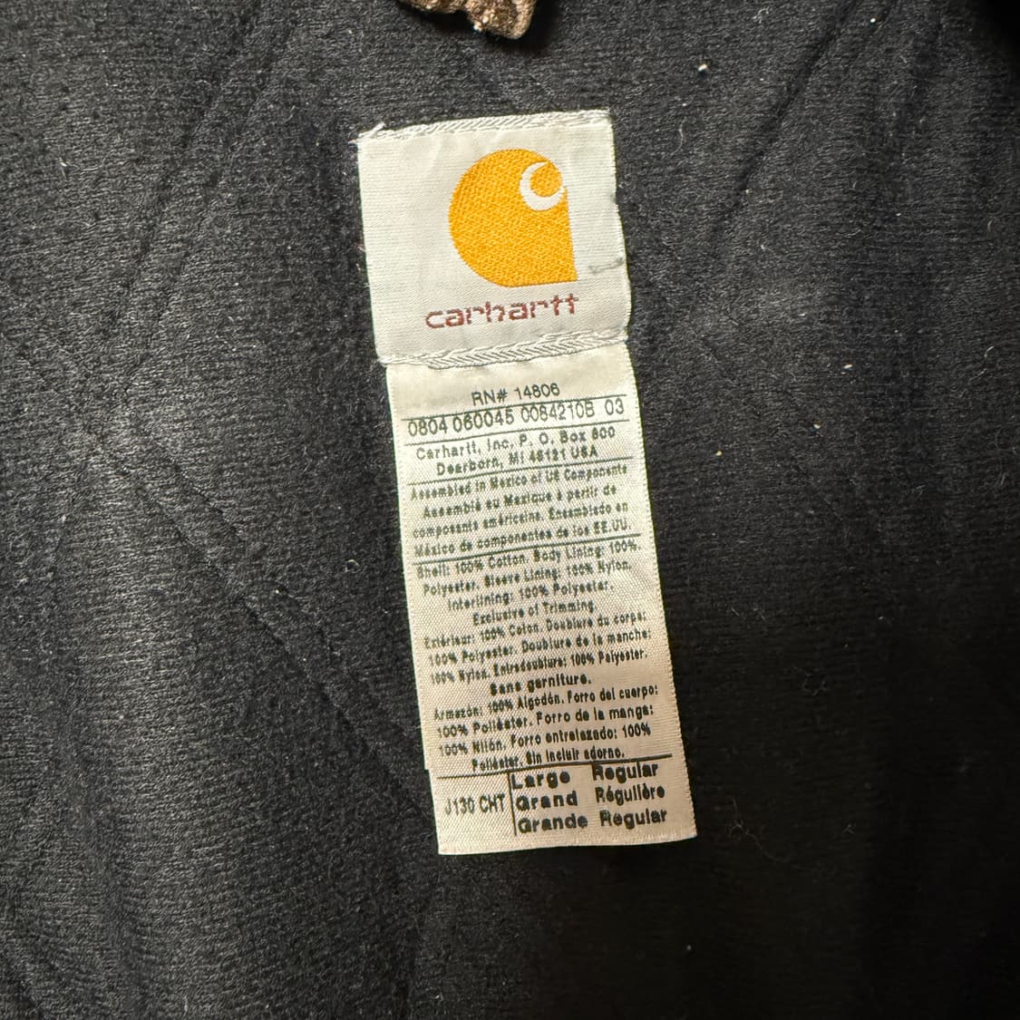 (급쳐판매)[L]칼하트 디트로이트 J130 구형액티브 자켓 CHT 상품이미지2