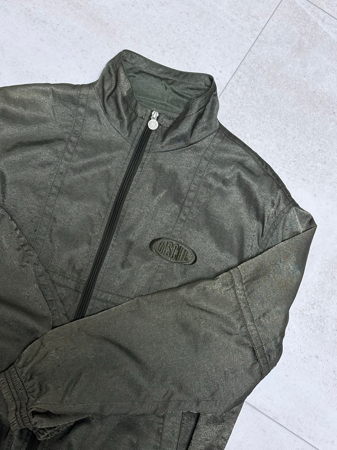 미스치프 실키 카키 자켓 상품이미지3