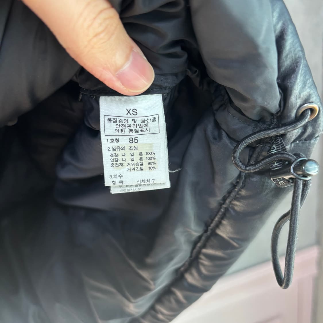 노스페이스 700 눕시 구스다운 패딩 블랙 상품이미지3