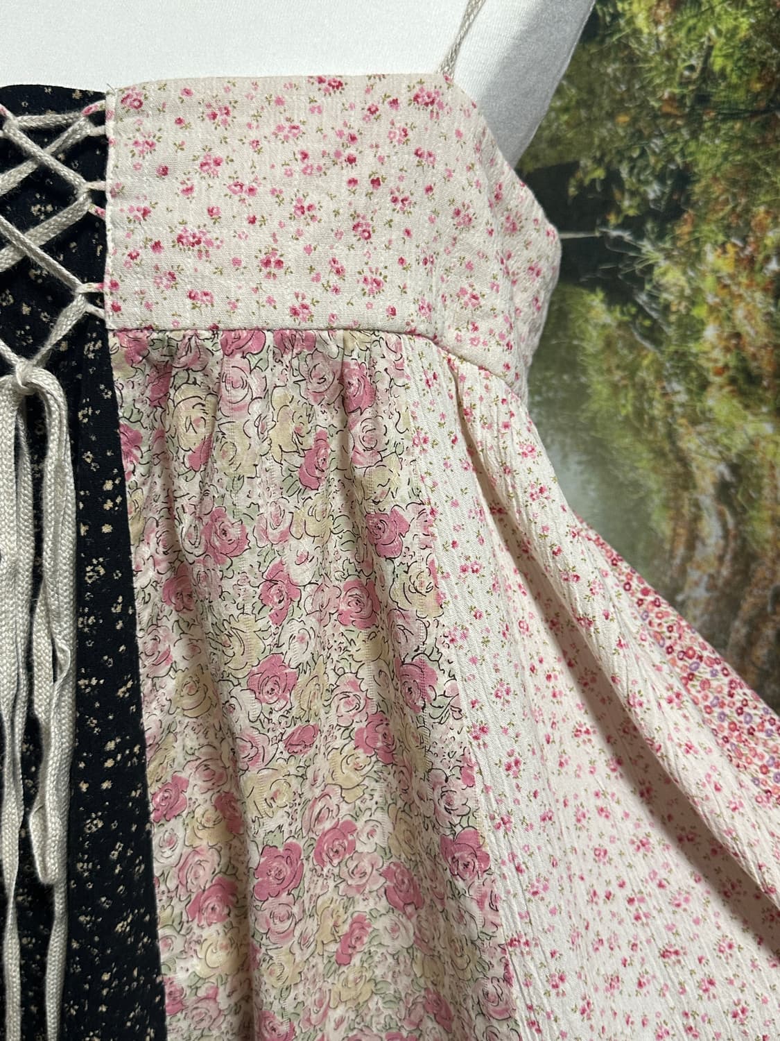 일본 katie 케이티 잔꽃 패치워크 패치 원피스 모리 모리걸  상품이미지8