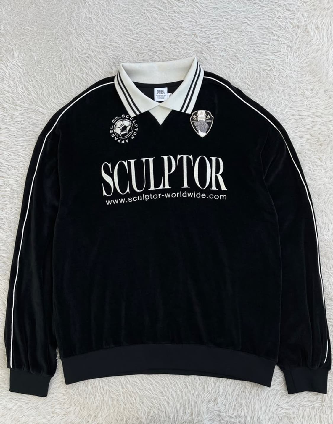 스컬프터 벨루어 맨투맨/#3137 상품이미지1