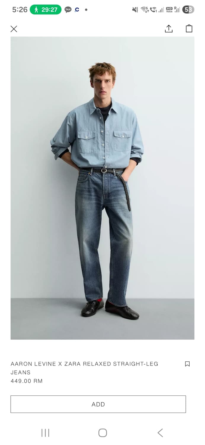 자라 애런르바인 스트레이트진 32 상품이미지1