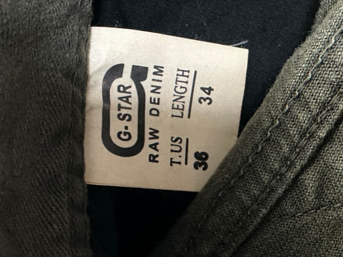 G-Star RAW 카키 데님 팬츠 36/34 상품이미지6