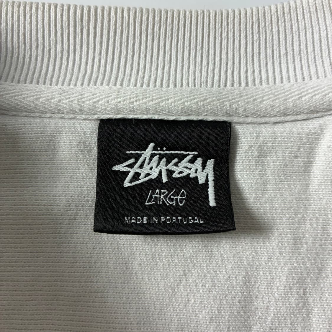 Stussy  스투시 베이직 피그먼트 다이드 화이트 맨투맨  상품이미지6
