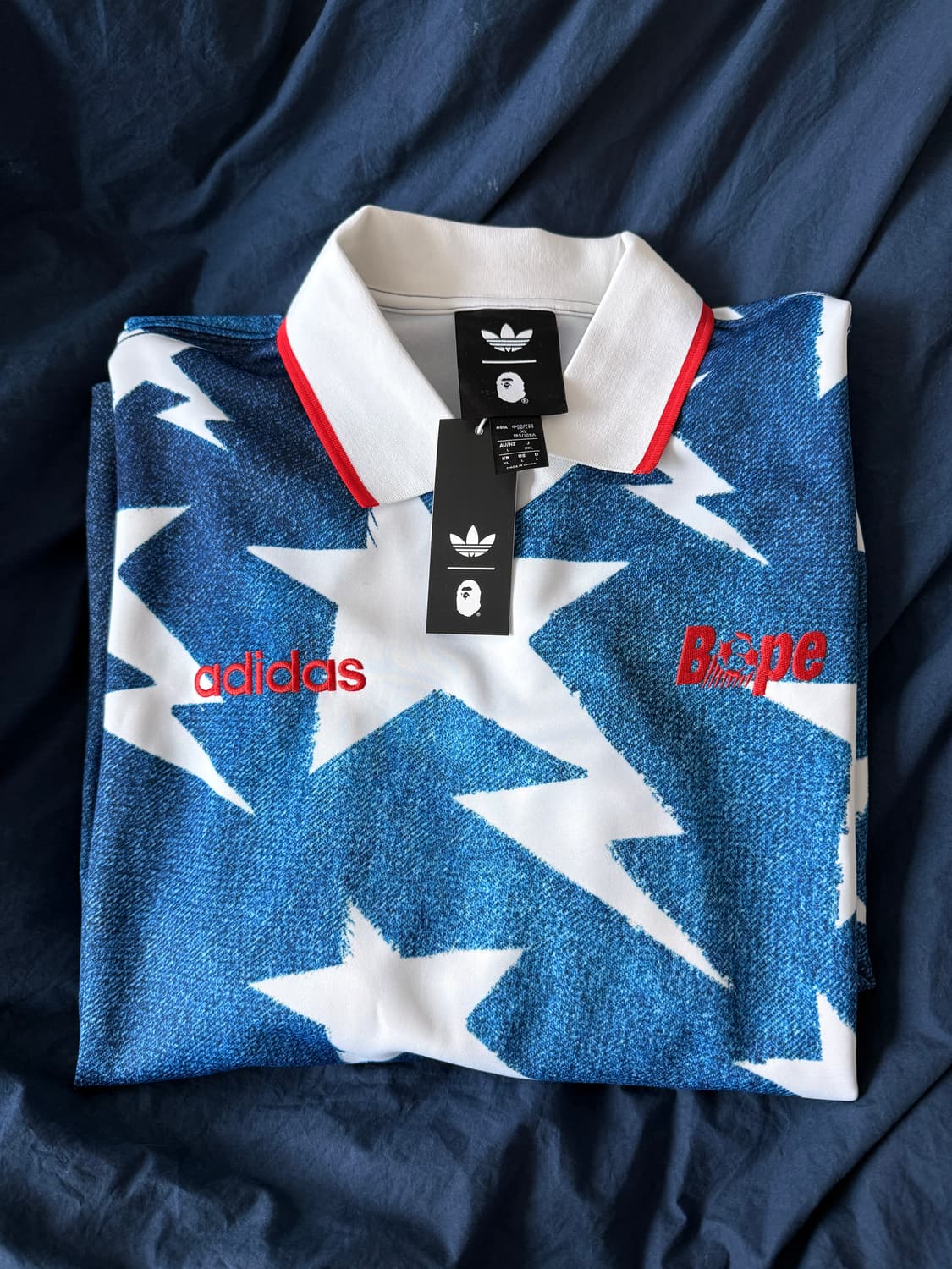 베이프 아디다스 롱슬리브 져지 XL 상품이미지1