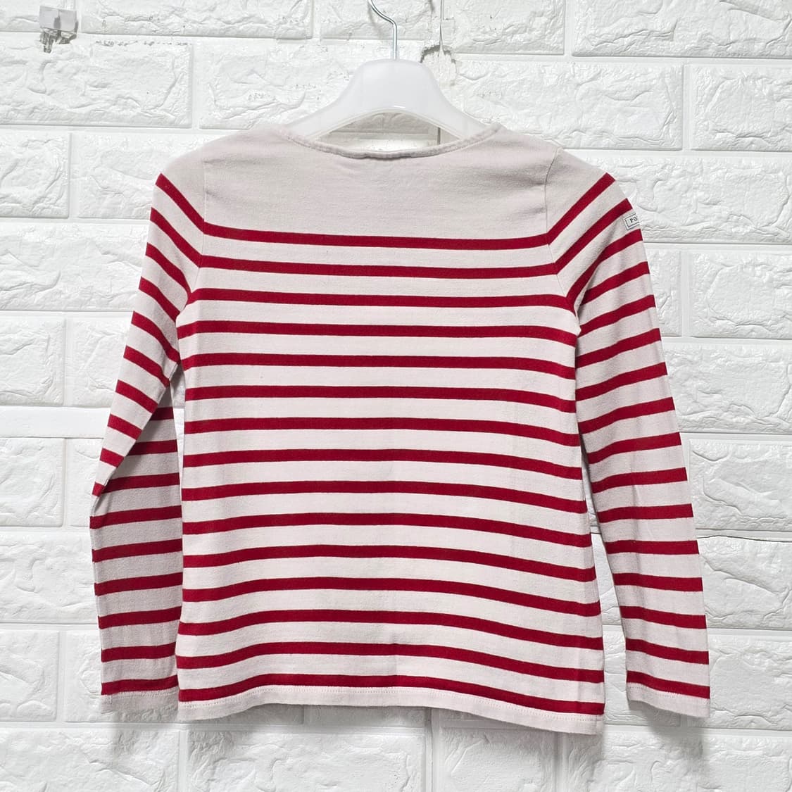 택포) 폴로 랄프로렌 빨간 스트라이프 티셔츠 7Y 상품이미지4