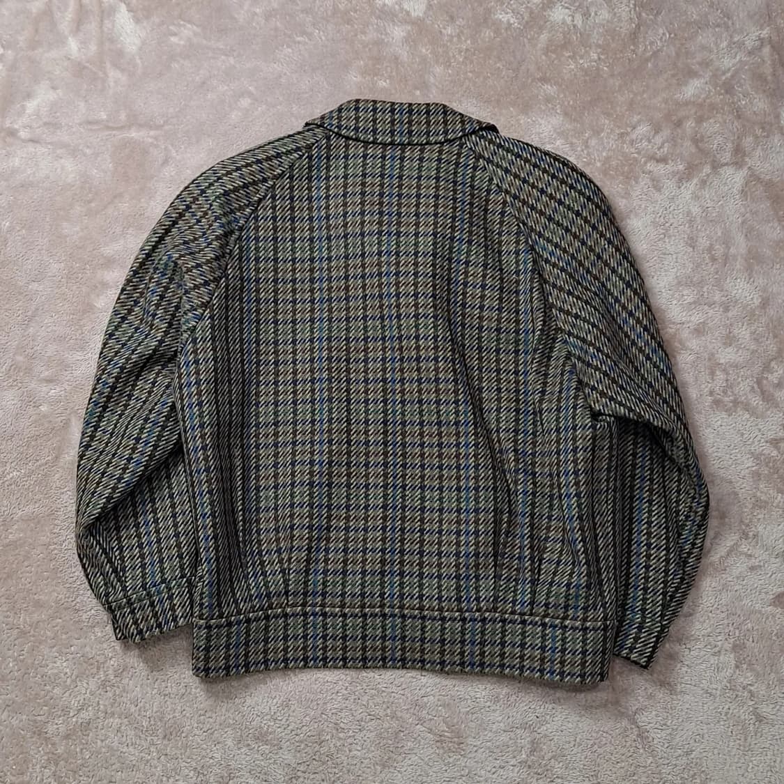 [버버리] 올드머니 빈티지 울 모직 체크 더블 자켓 상품이미지3