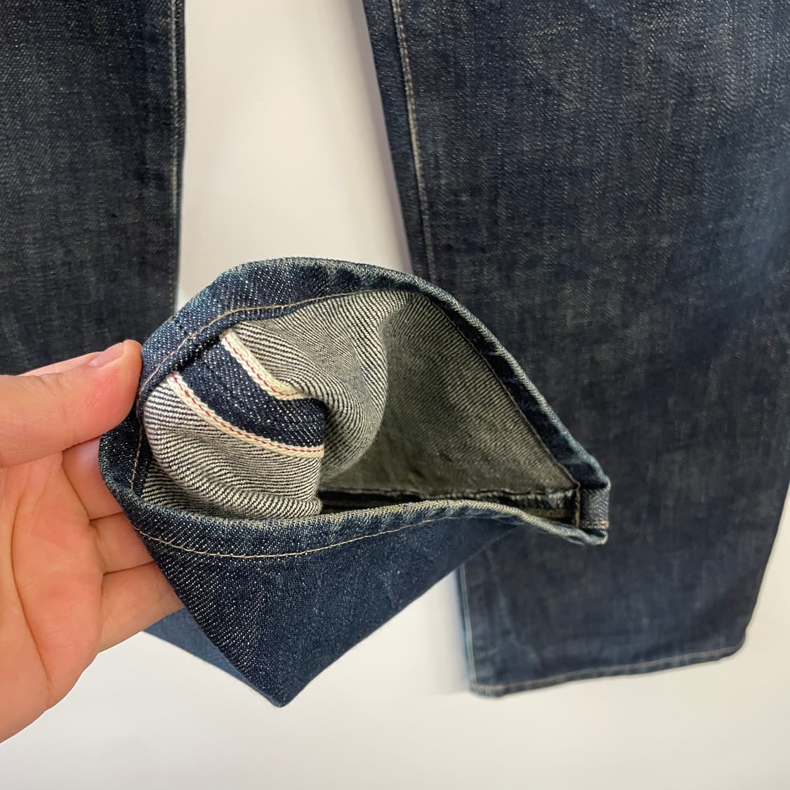 네이버후드 미드 스트레이트셀비지 데님팬츠 상품이미지5