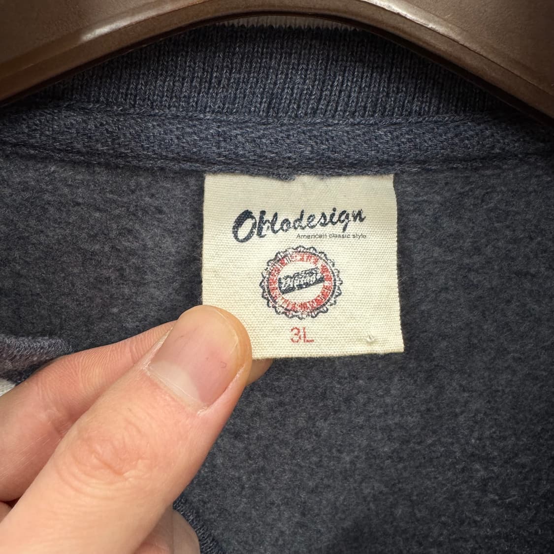 JPN VINTAGE 바시티 자켓 전면 NYC 자수 로고 포인트 네이비 상품이미지6