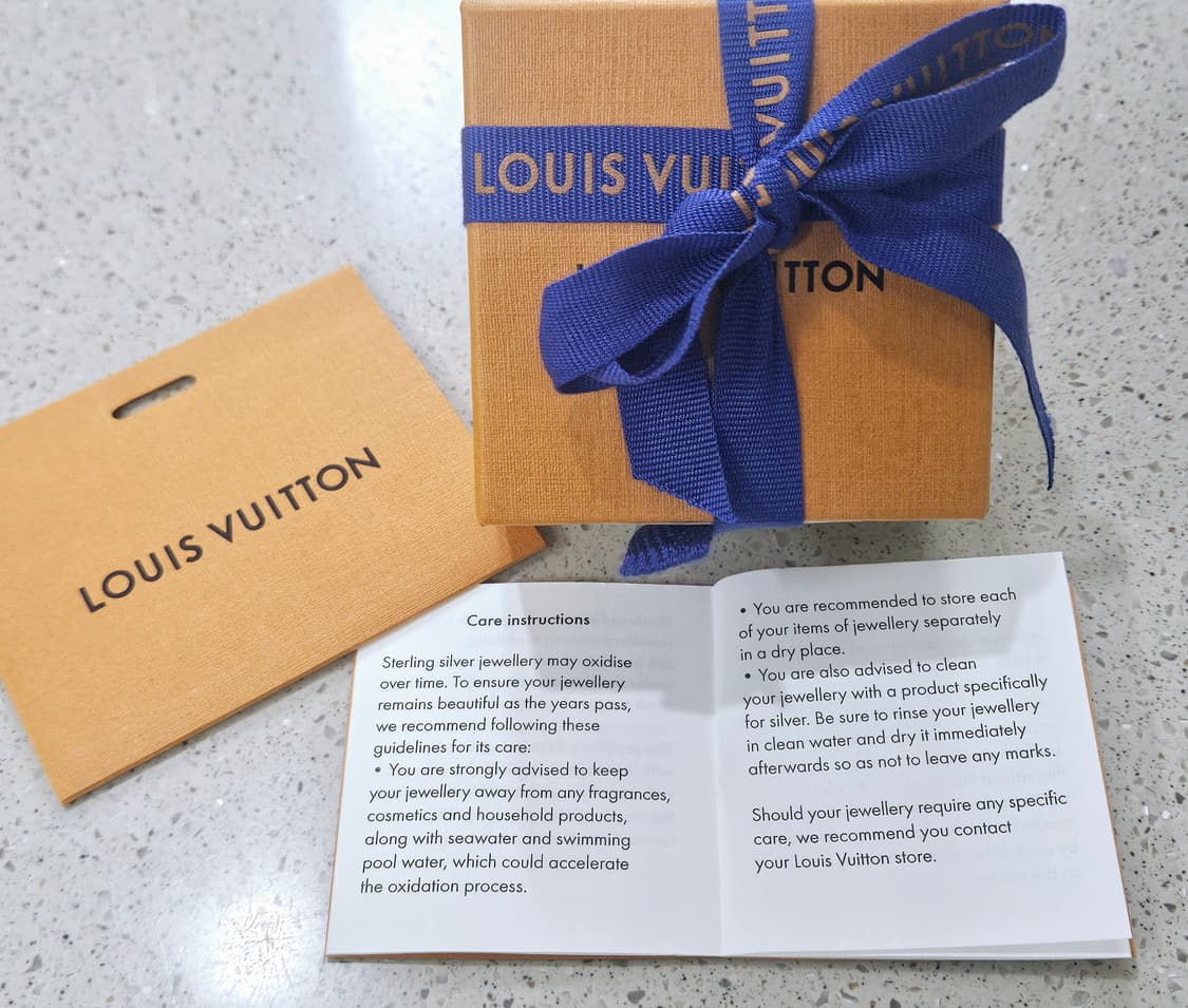 루이비통 925실버 LV 밤부 반지 L(국내 약22호) [정품/풀세트] 상품이미지6
