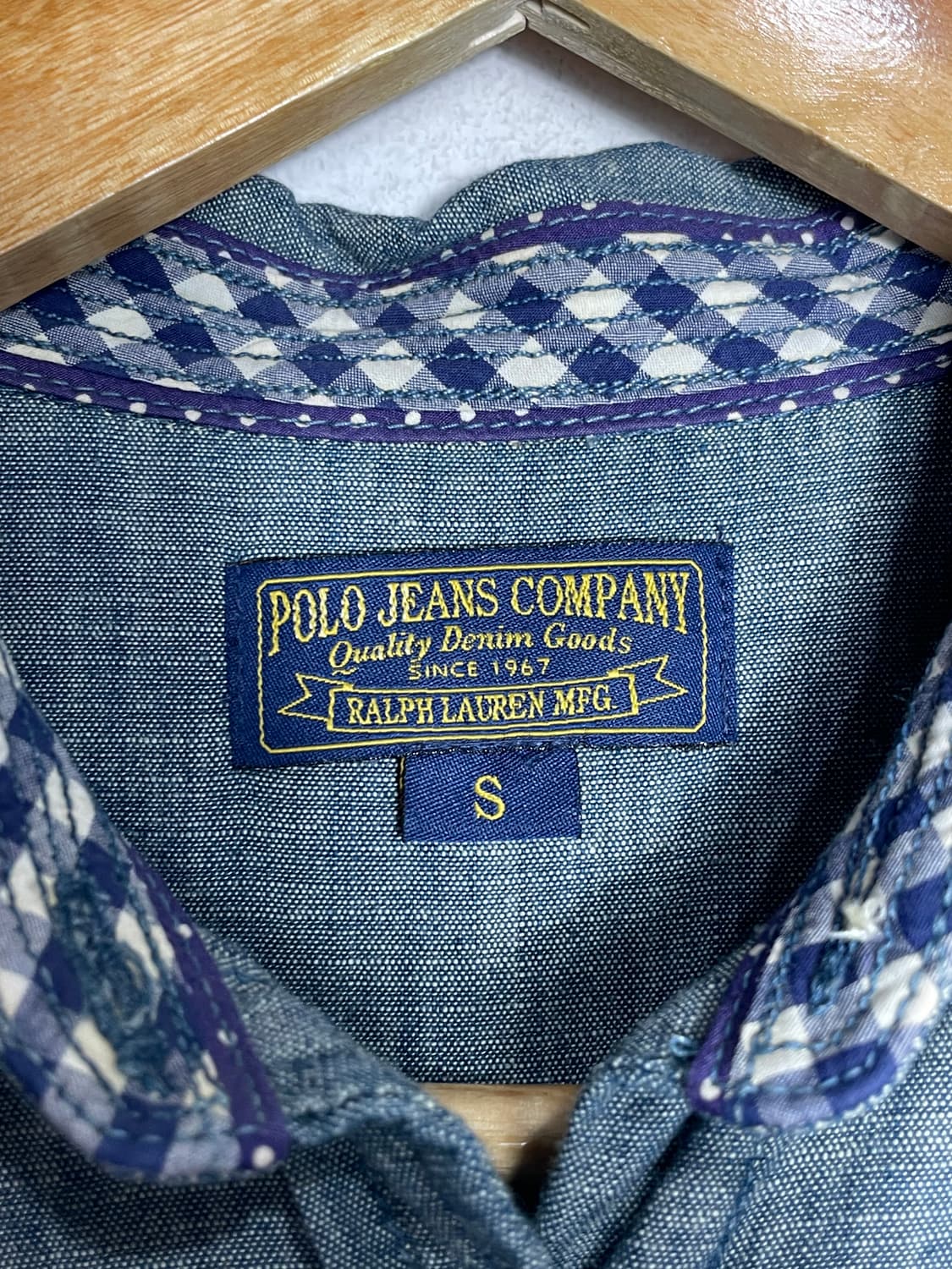 랄프로렌 셔츠형 롱스커트 데님 상품이미지3