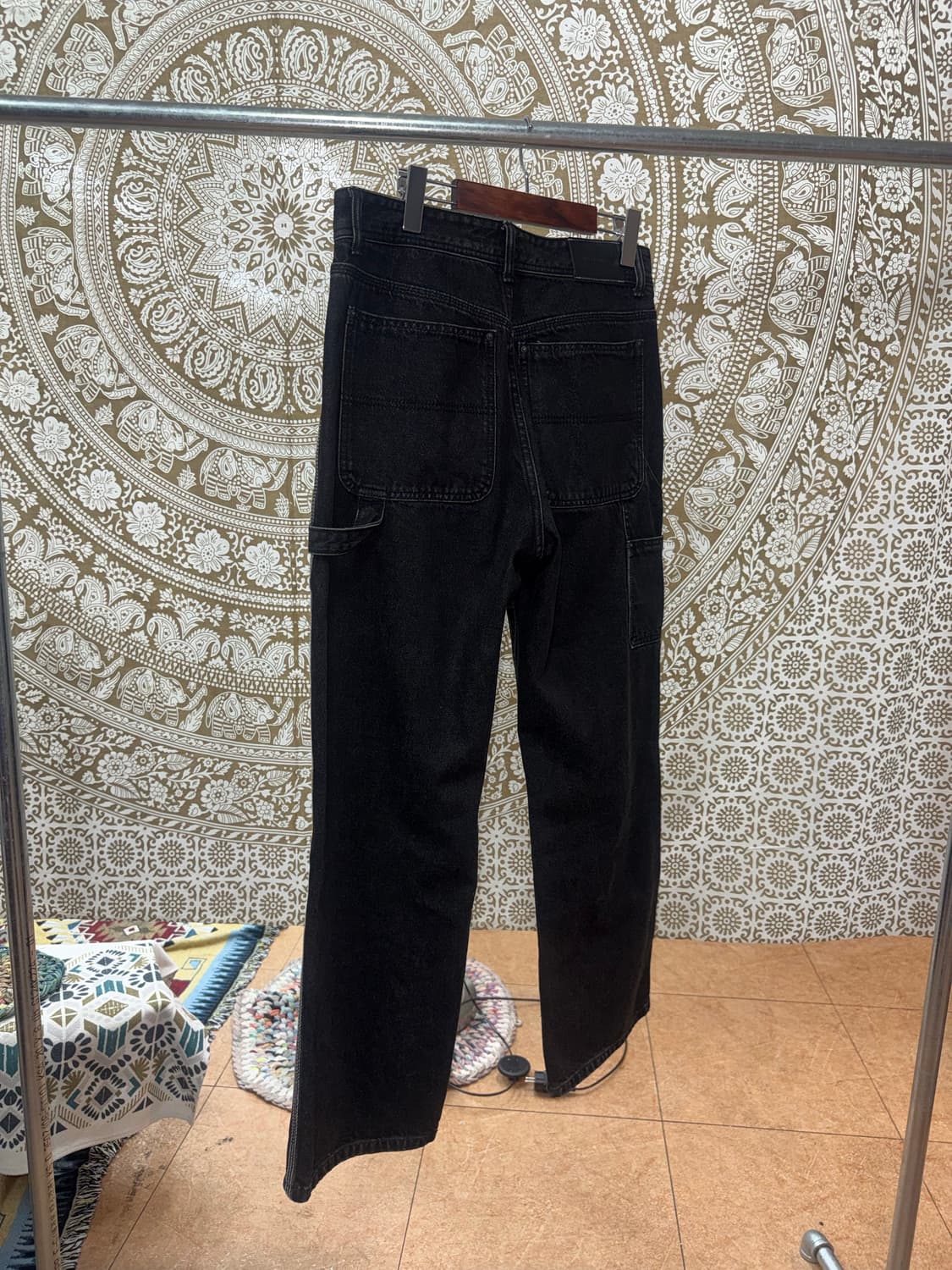 메종미네드 스티치 카펜터 흑청 데님팬츠  상품이미지5