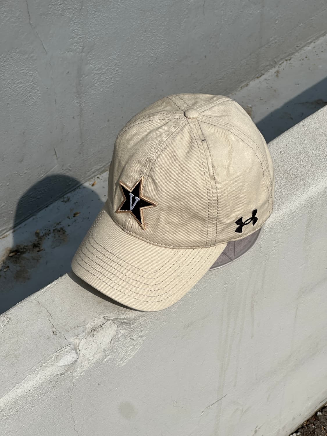 [F] 언더아머 여성 스타로고 볼캡 모자 베이지 상품이미지2
