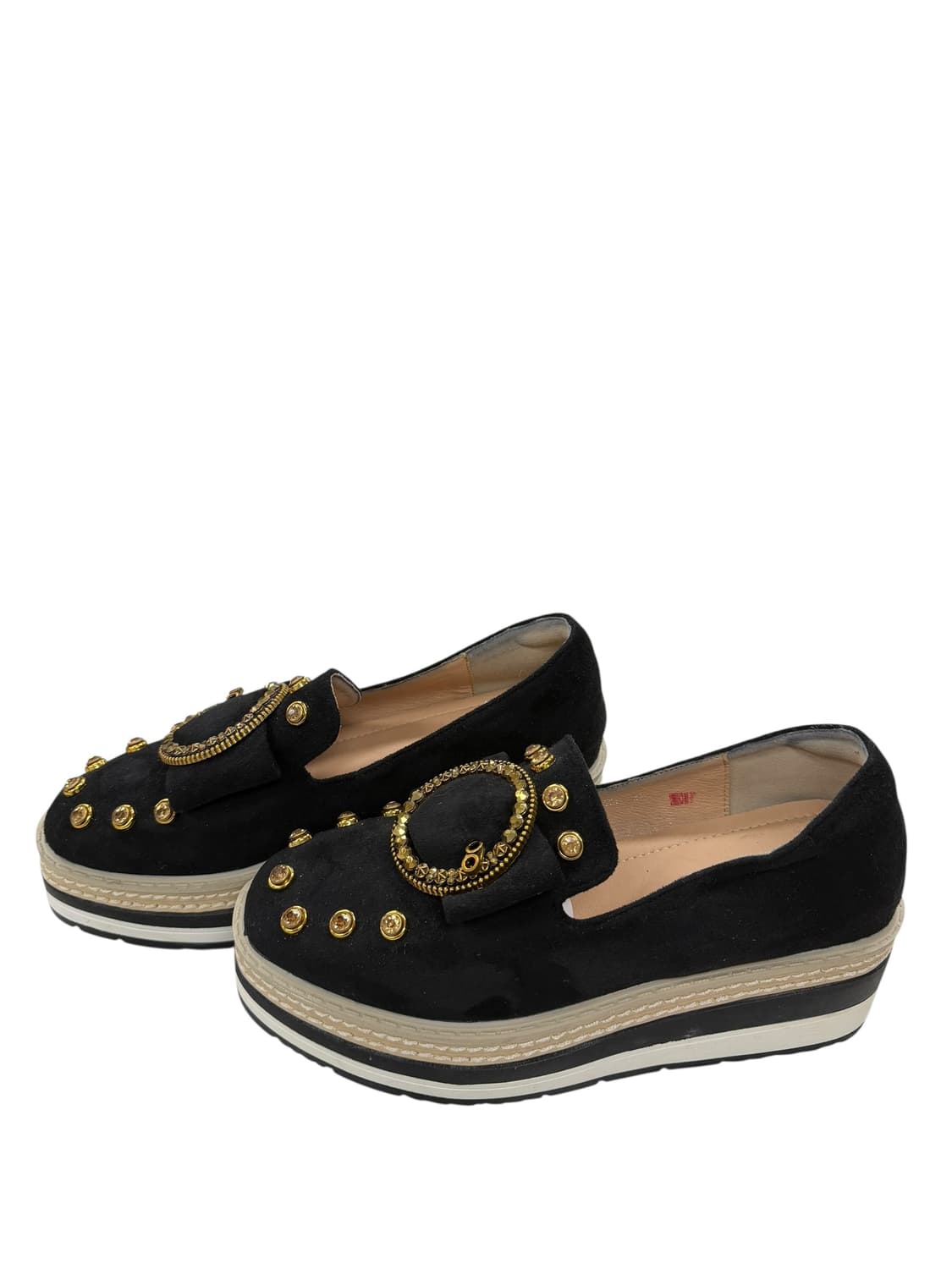 여성39/ 장식 플랫폼 로퍼 블랙 상품이미지4