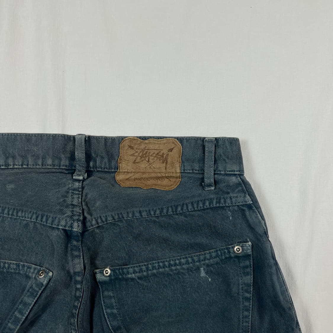 90‘s 스투시 stussy 쇼트 데님팬츠 반바지 상품이미지8