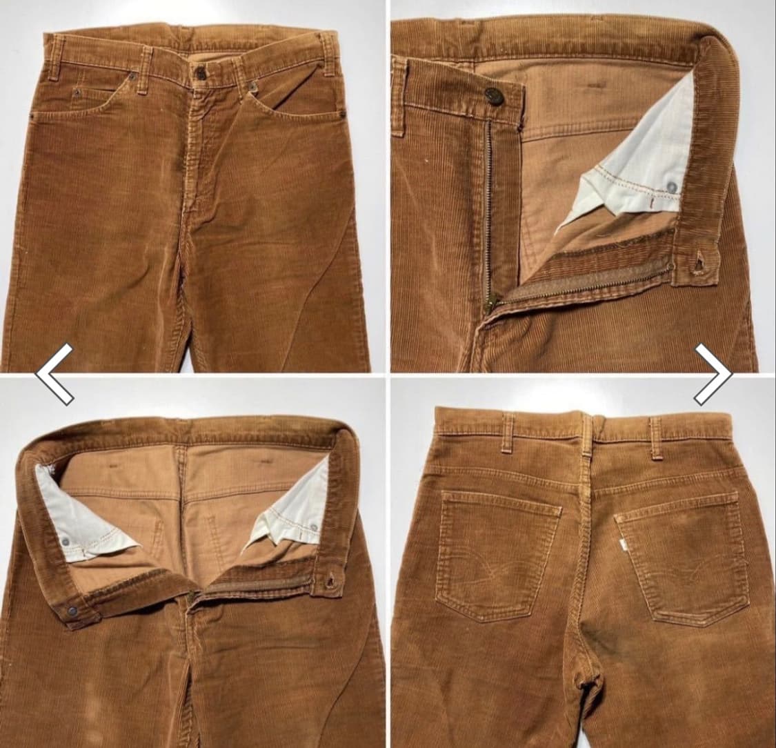 80s 빈티지 리바이스 517 코듀로이 팬츠 (34/34) 상품이미지4