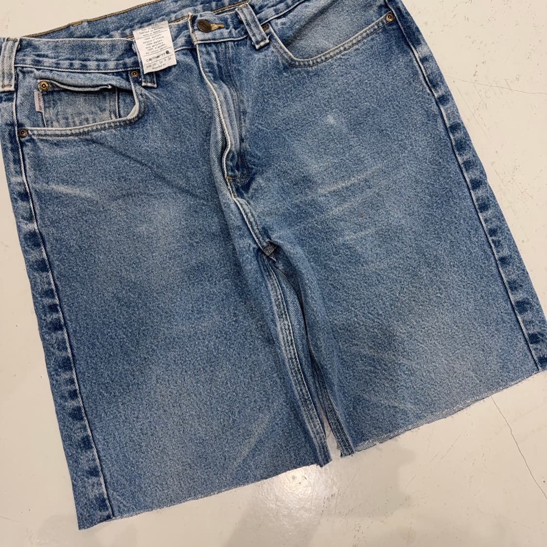 칼하트 컷오프 데님 쇼츠 36 상품이미지3