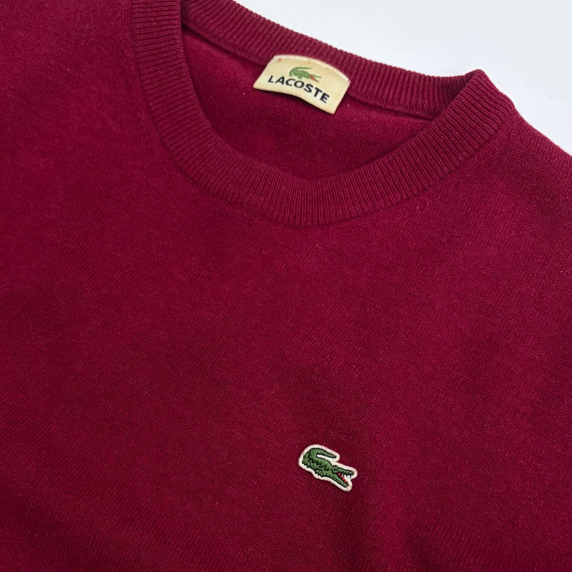 라코스테 버건디 니트 상품이미지3