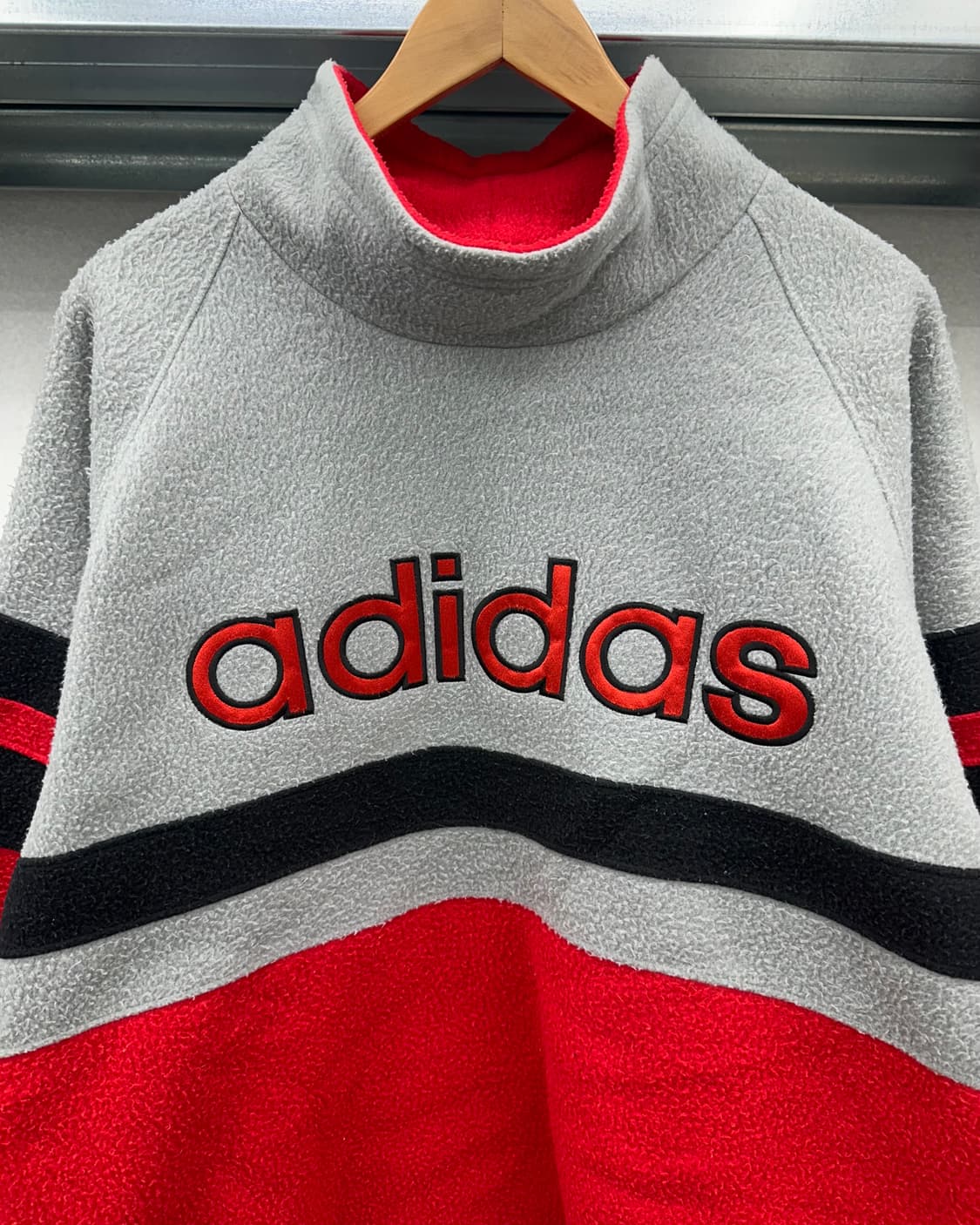 (M~L)80~90'S 아디다스 빅로고 후리스-M1168 상품이미지3