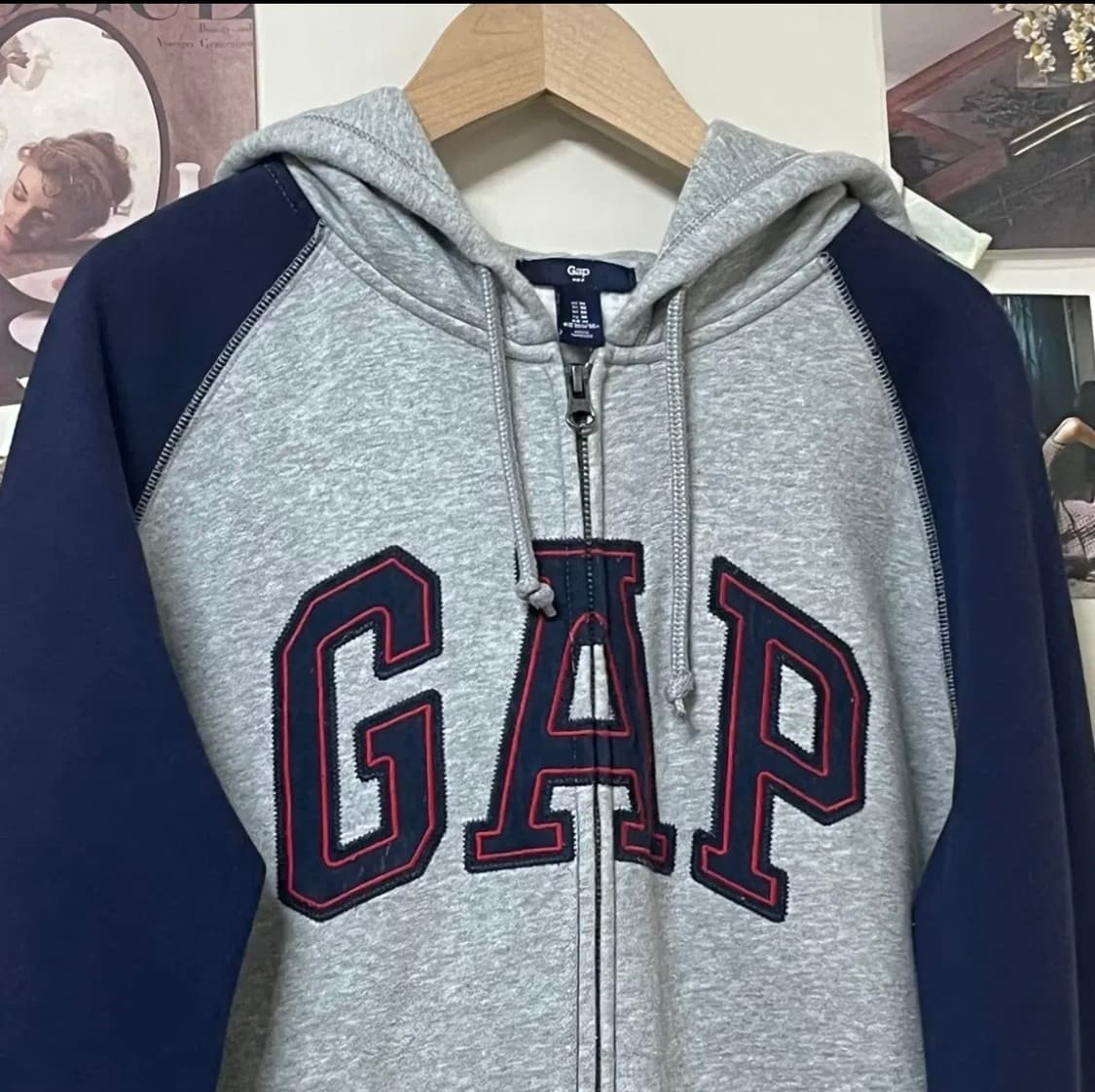 빈티지 너드 갭 후드집업 상품이미지2