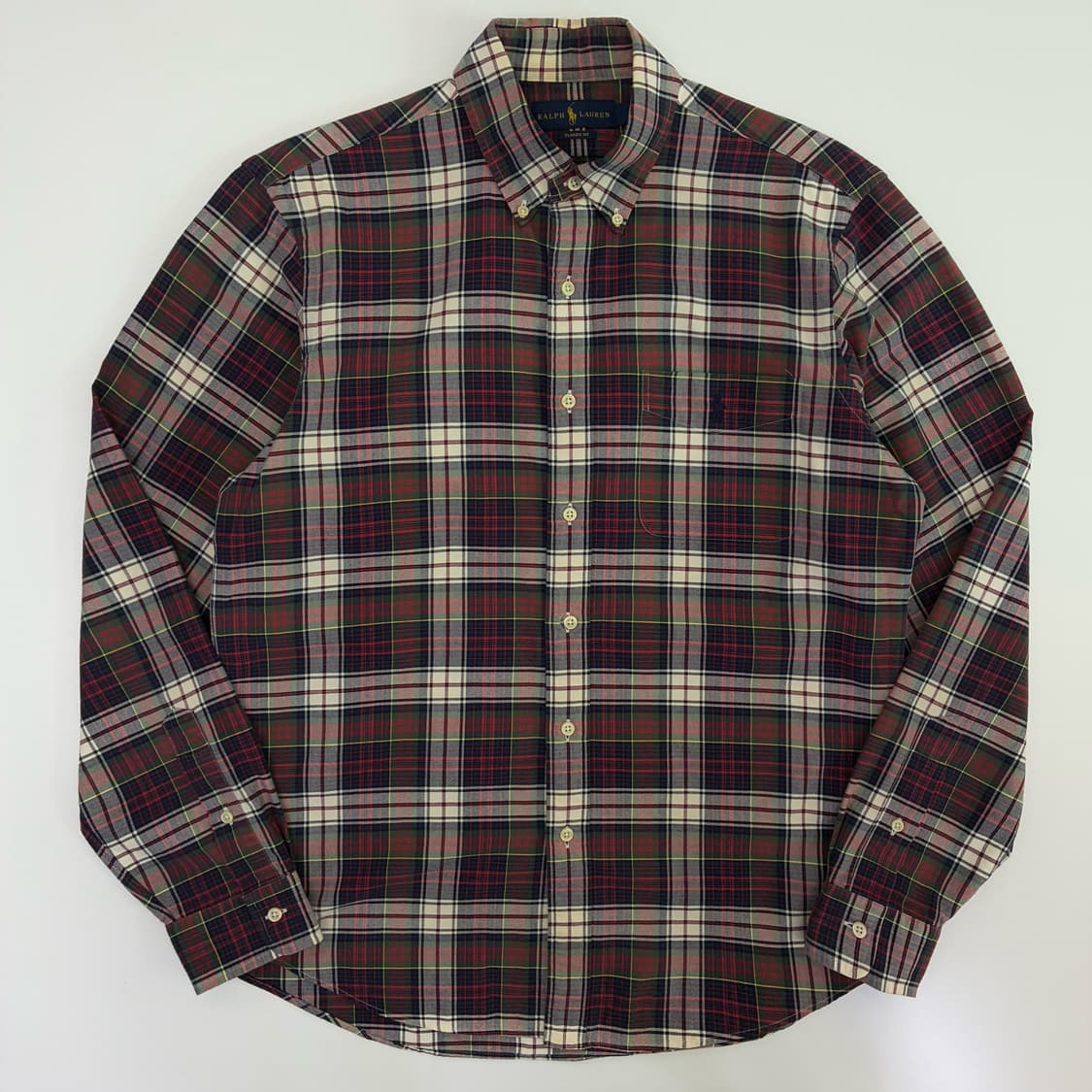 Polo  폴로 랄프로렌 자수 클래식핏 코튼 타탄 체크 셔츠 상품이미지1