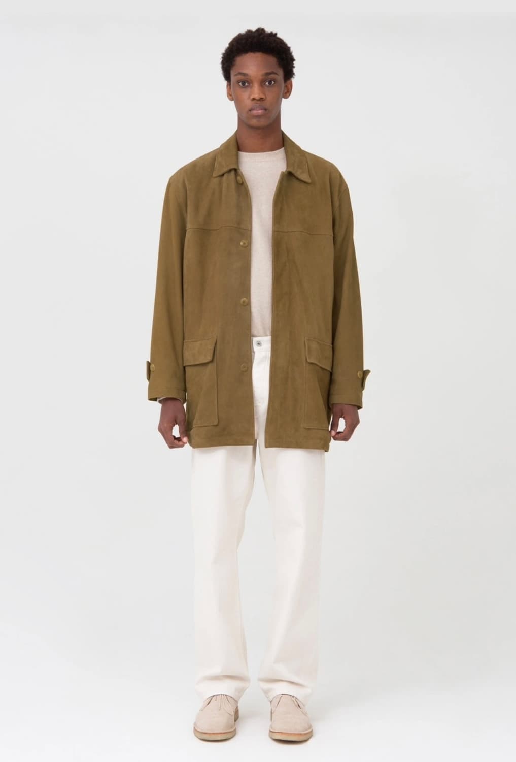 브라운야드 스웨이드 하프코트 상품이미지2