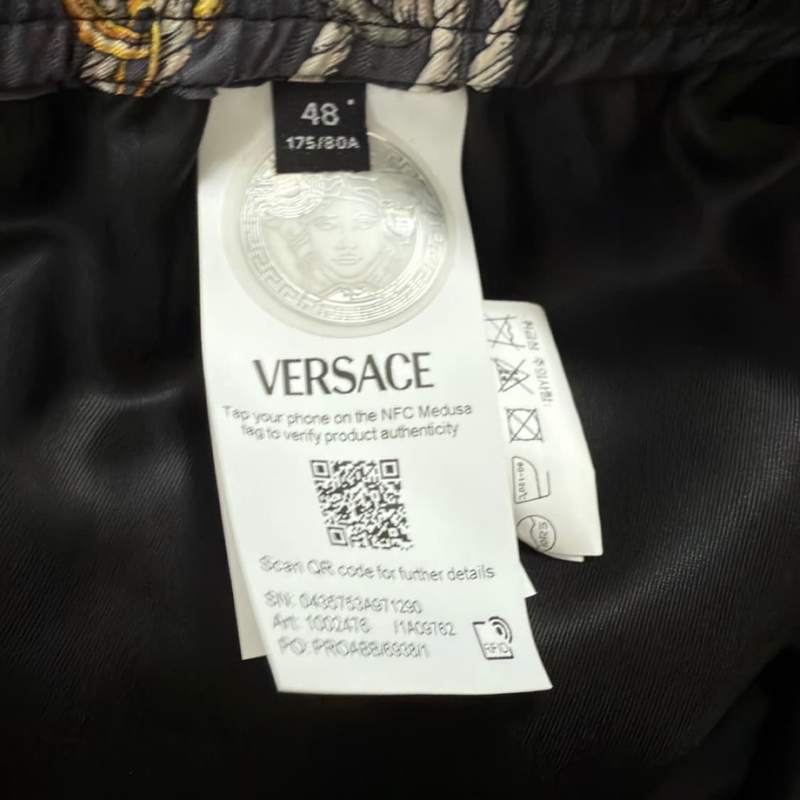 VERSACE 베르사체 실크 셔츠+반바지 셋업 상품이미지8