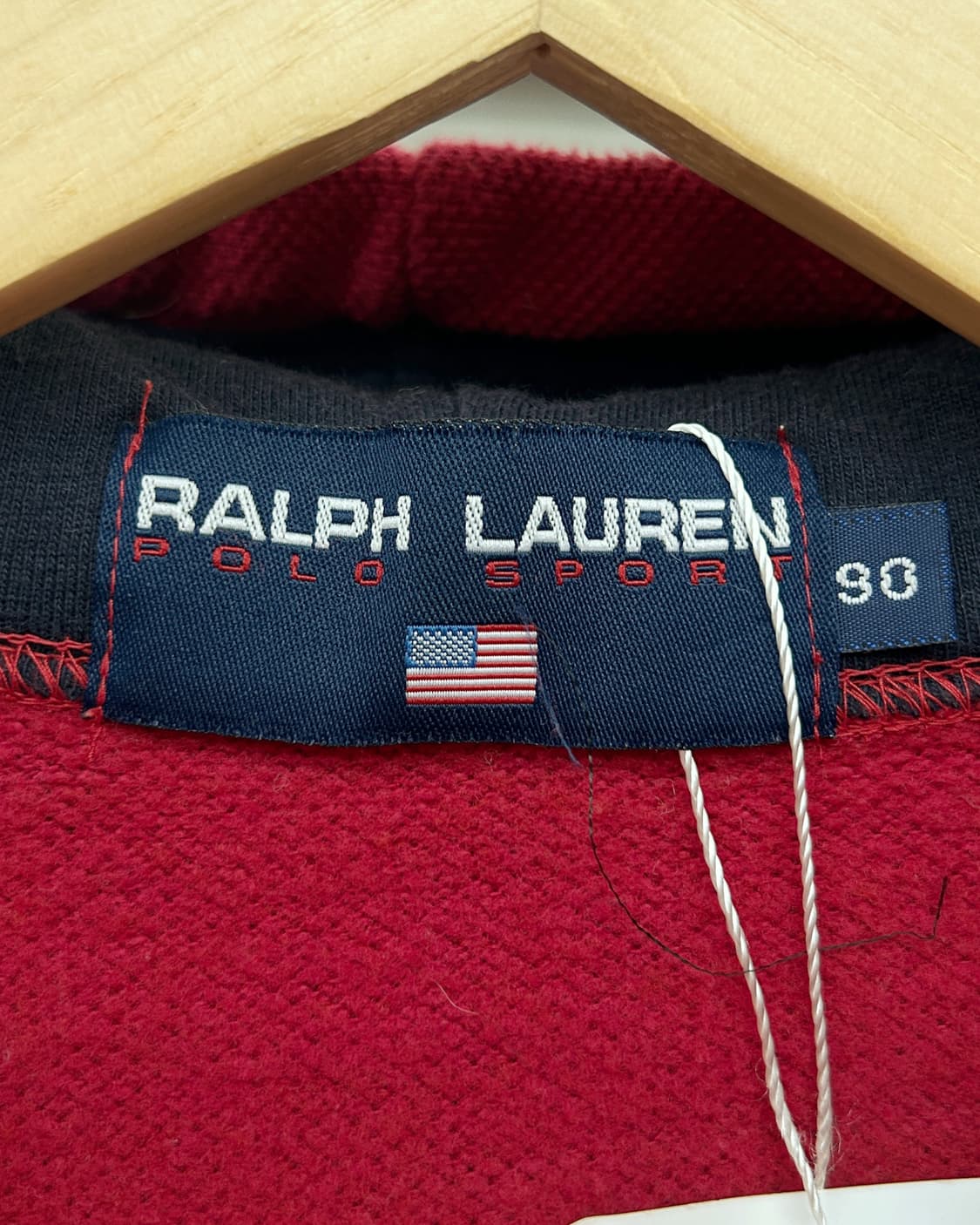 폴로 스포츠 90s 백로고 코튼  니트 후드집업 상품이미지6