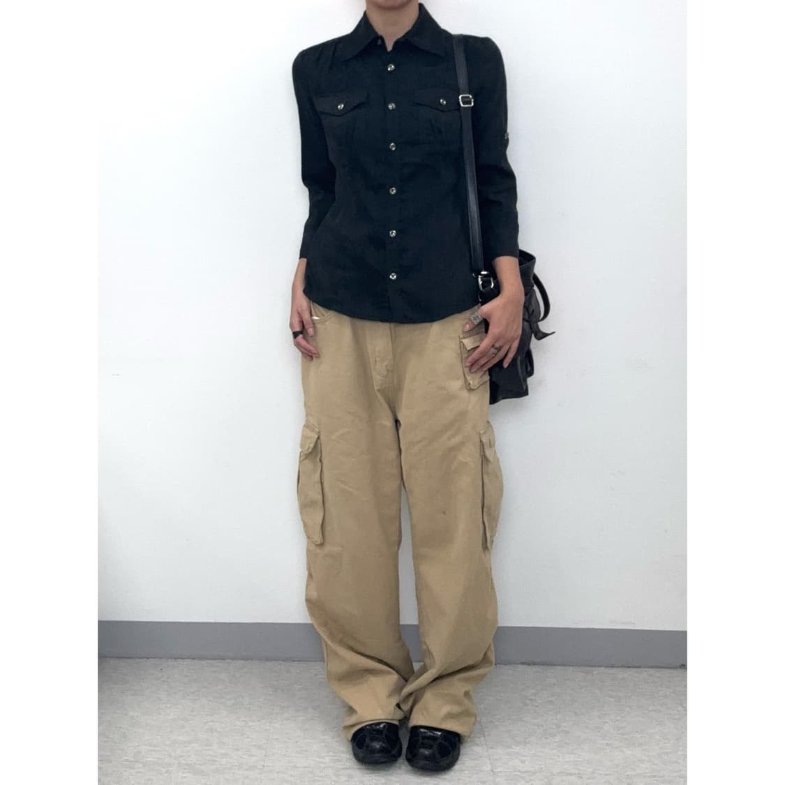 빈티지 블랙 셔츠 상품이미지4