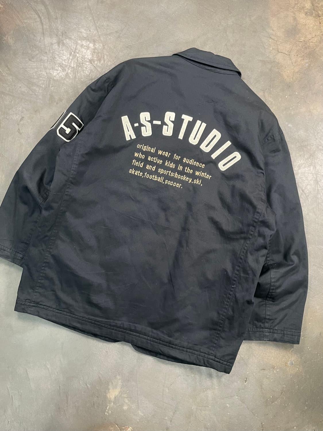 재팬 빈티지 백 패치 코트 자켓 상품이미지5