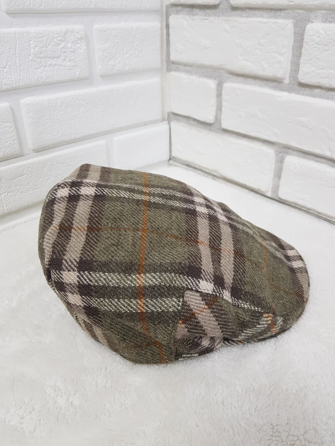 [L/58/정품] 버버리 빈티지 체크 남성 울 헌팅캡 상품이미지2