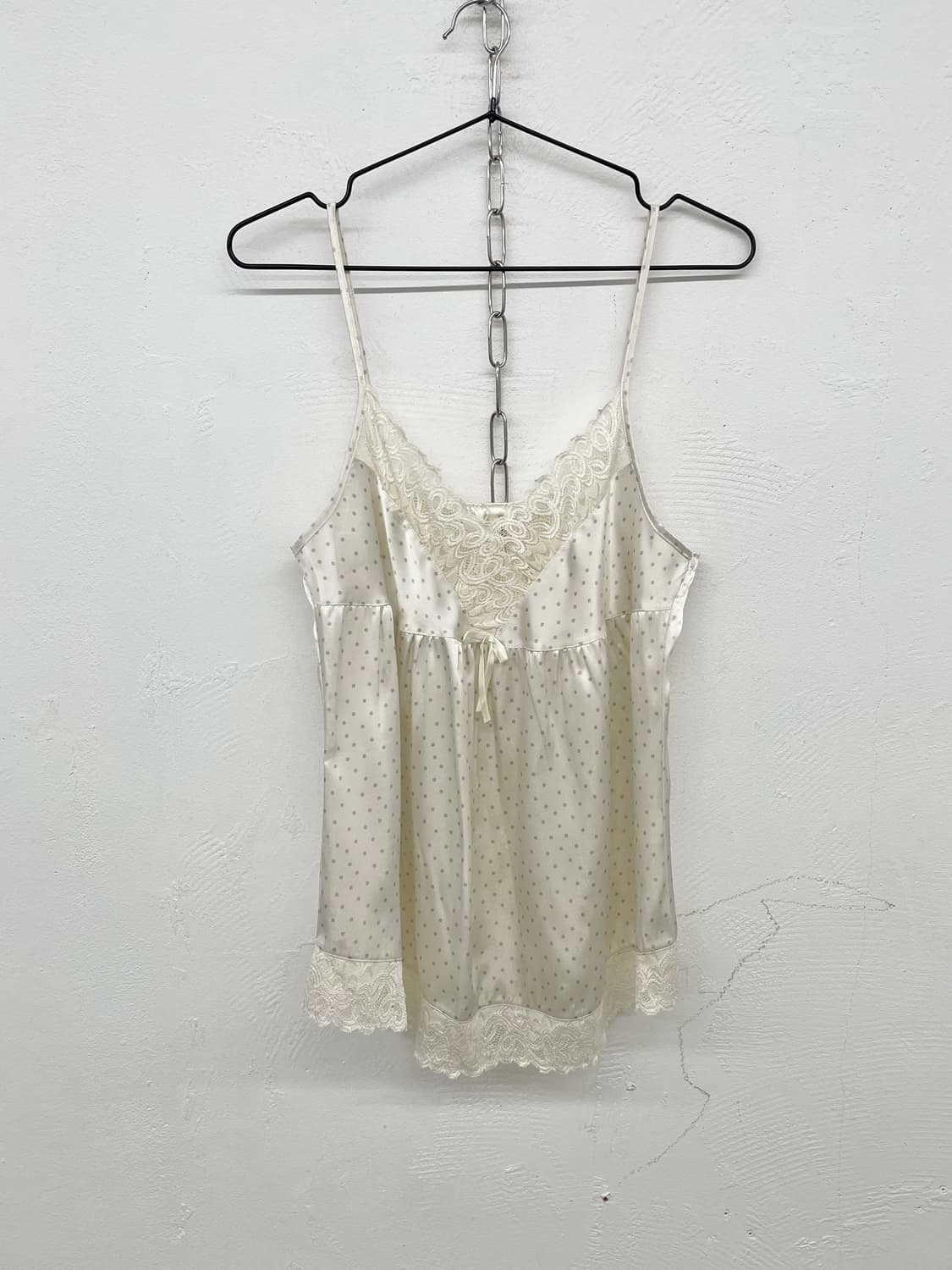 도트 새틴 레이스 슬립 상품이미지4