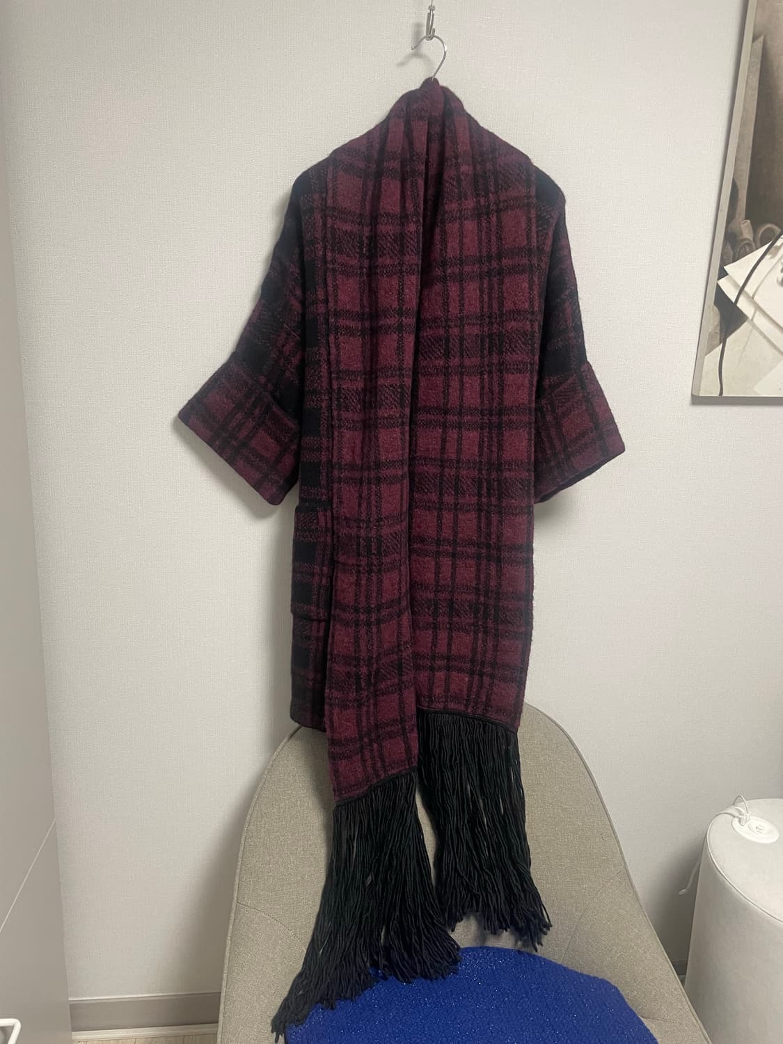 디젤 프린지 머플러 니트코트 상품이미지1