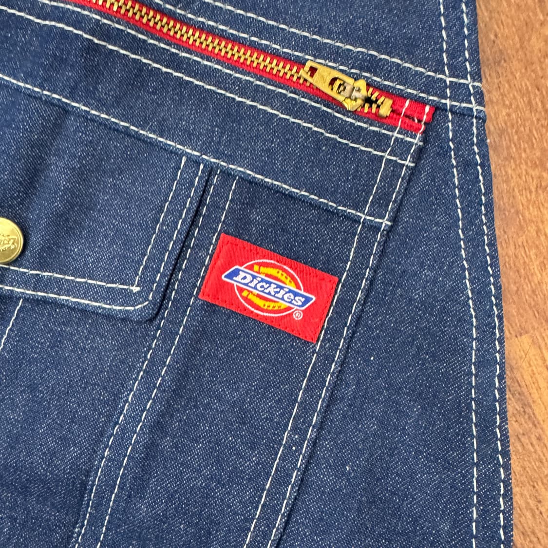 (새상품) 디키즈 28 X 32 데님 오버롤 멜빵 상품이미지4