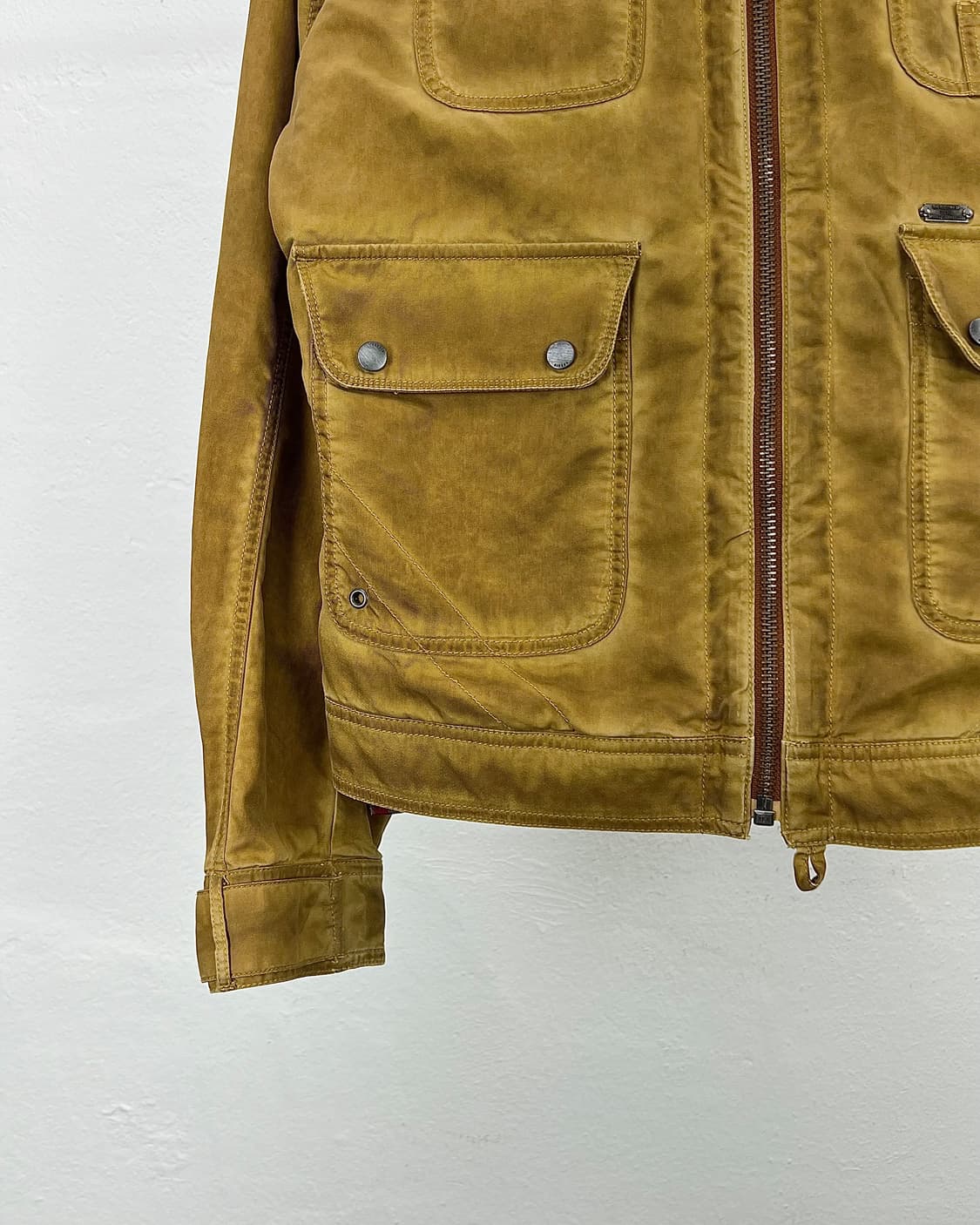 디젤 머스타드 피그먼트 유틸리티 포켓 워크 자켓 상품이미지4