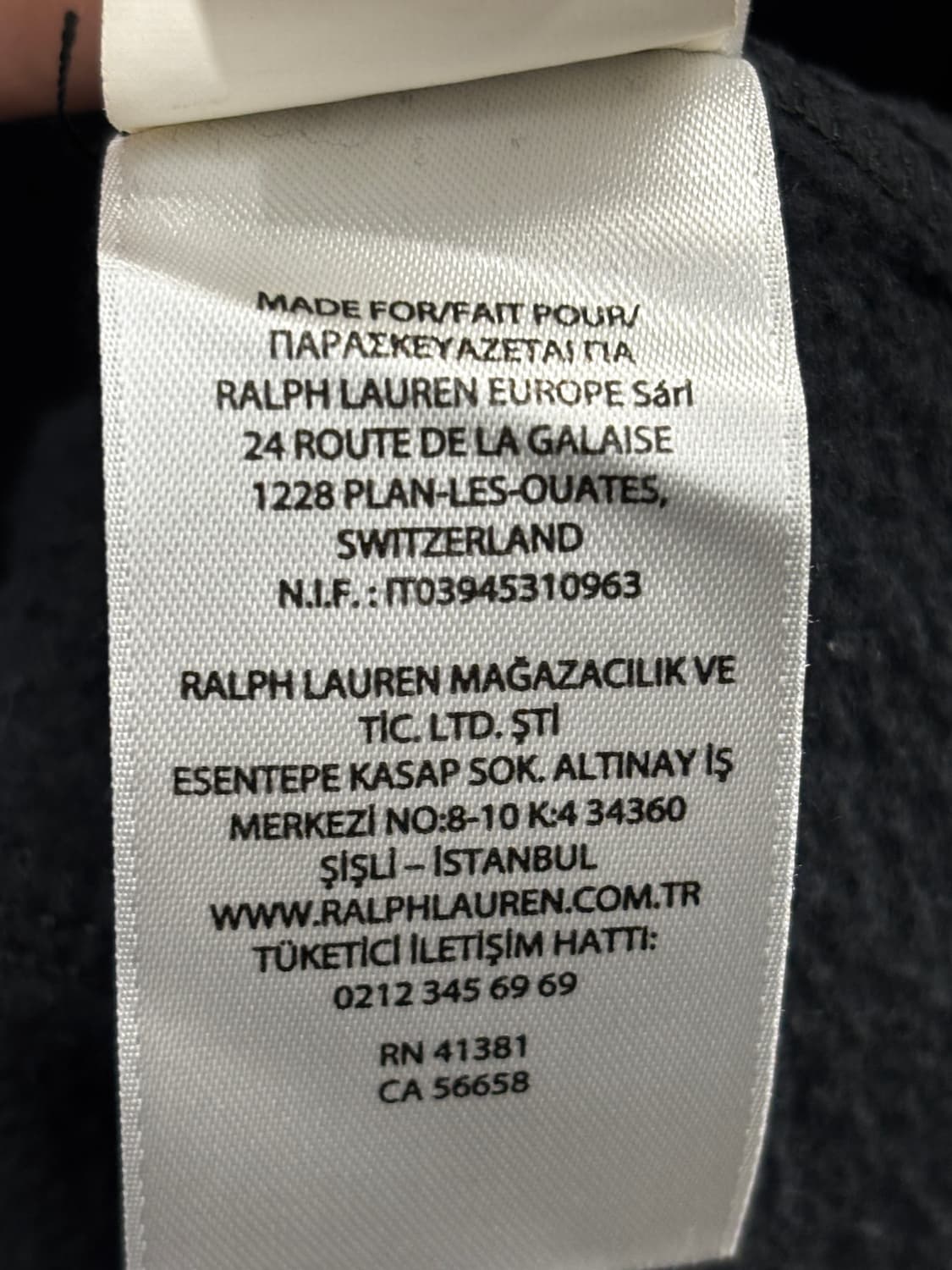 폴로 랄프 로렌 후드집업 블랙 XS 상품이미지8