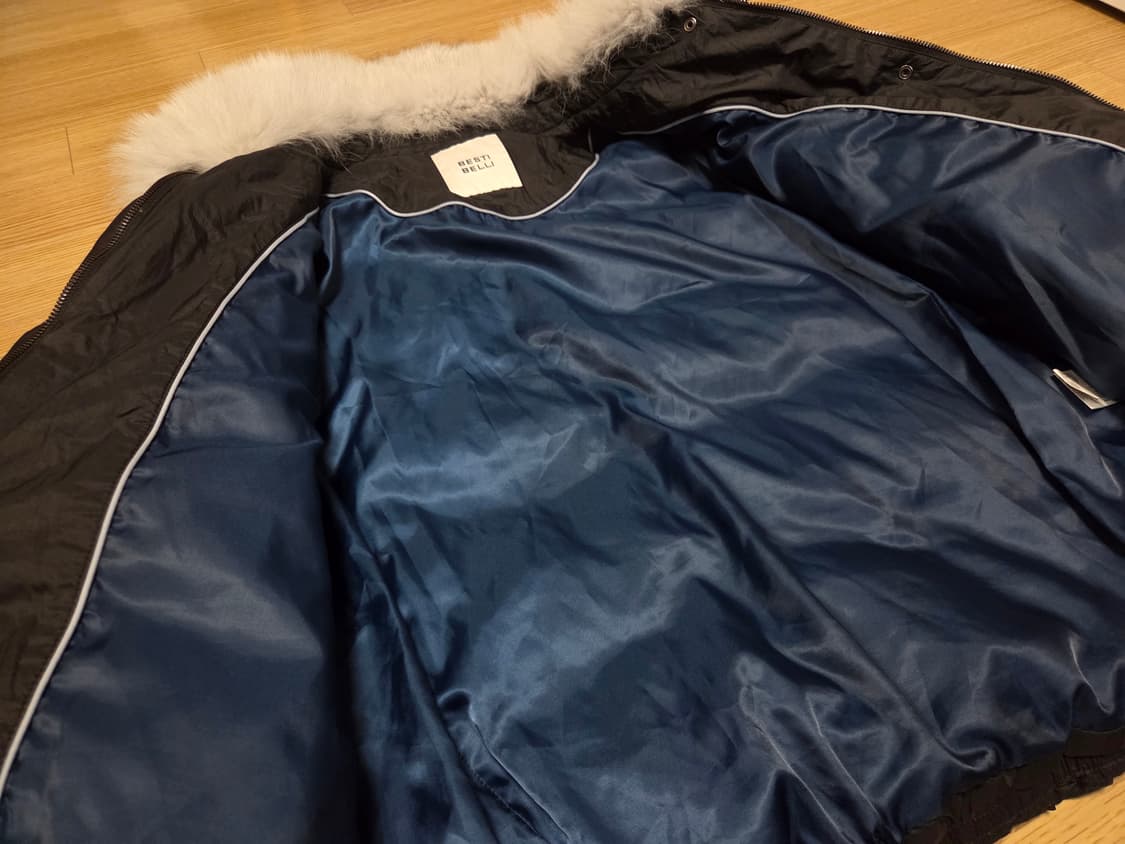 베스띠벨리 폭스퍼 구스 다운 숏 패딩 점퍼 상품이미지4