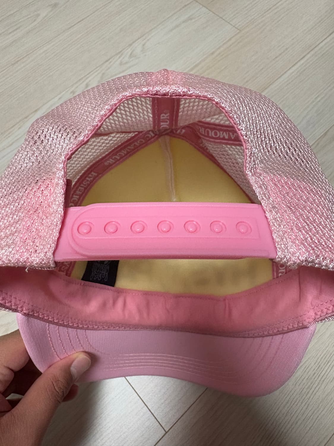 히스테릭 글래머 x P.A.M 에일리언 걸 메쉬캡 핑크 상품이미지4