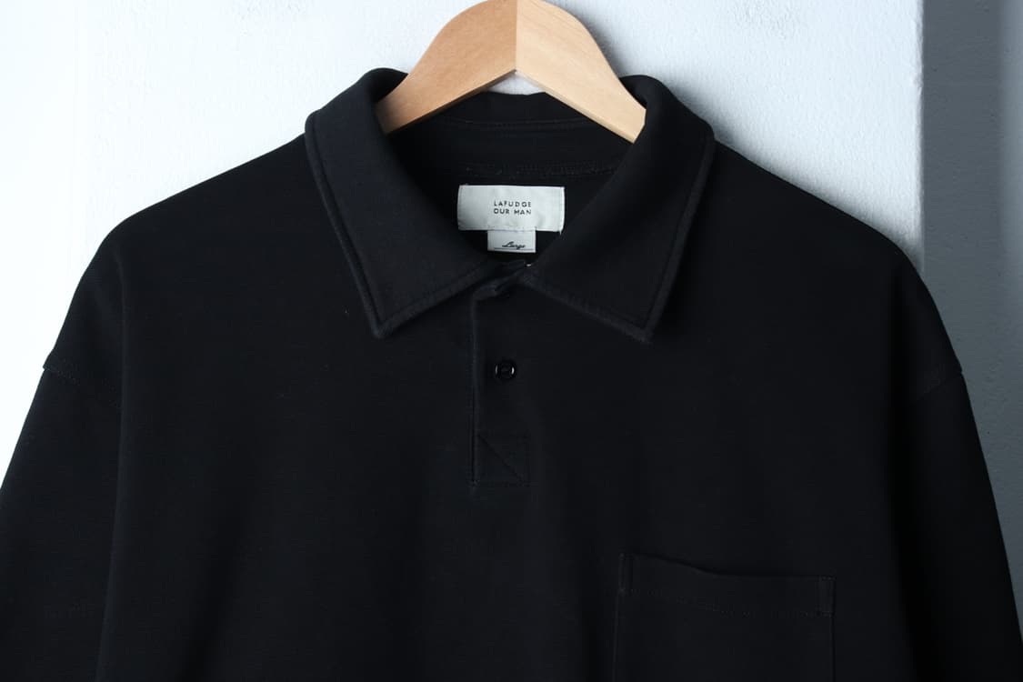 (L-XL) 라퍼지스토어 반팔 카라 티셔츠 포켓 무지 블랙-H31673 상품이미지3