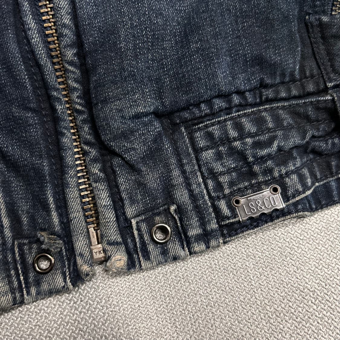 Levis Strauss Denim Biker Jacket 상품이미지9