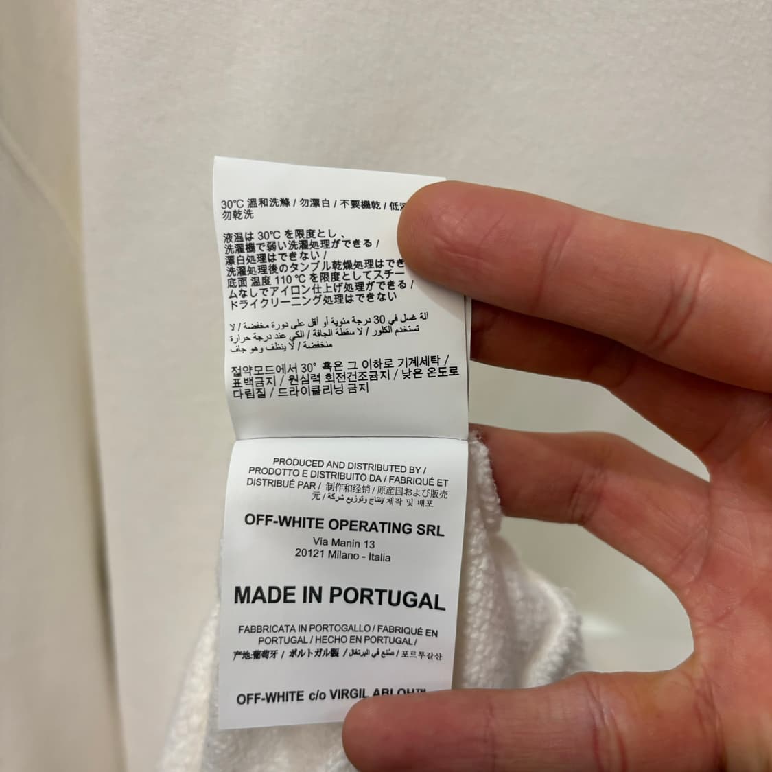 20ss 오프화이트 펜스 블루 에로우 화이트 스웻셔츠 XL 상품이미지9