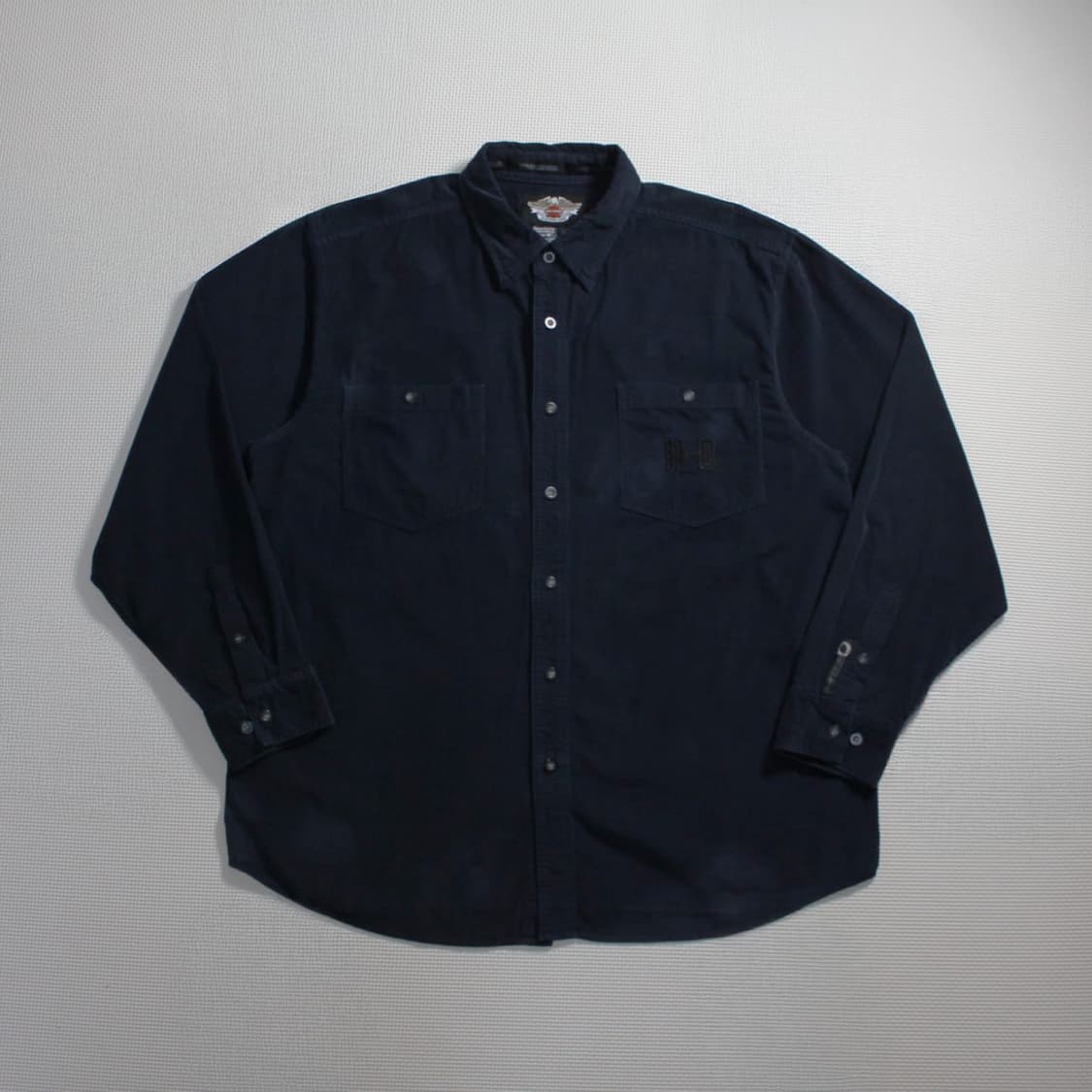 Harley-Davidson 할리 데이비슨 윌리지 스컬 골덴셔츠 상품이미지1