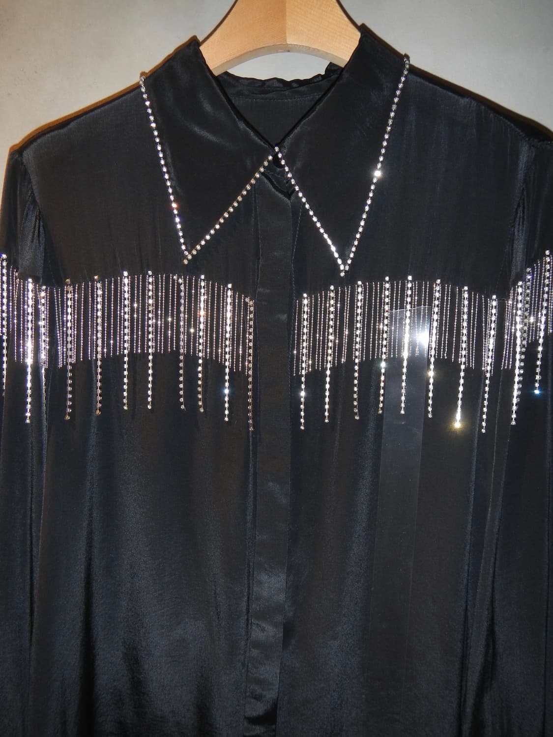 Vintage Silk Pearl-Fringe Western Shirts 상품이미지5
