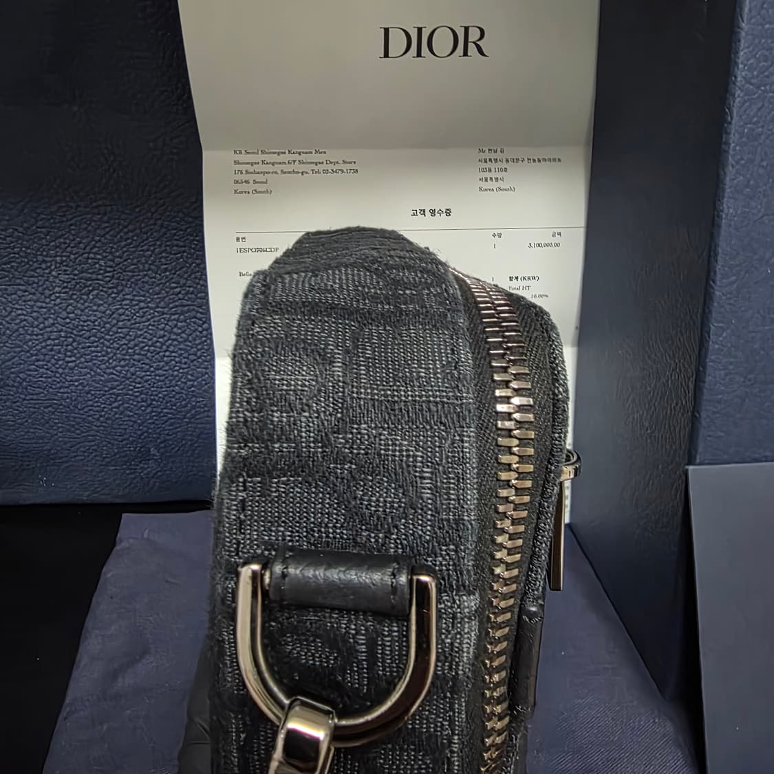 {클로젯}[풀구성/인보이스]디올 사파리 메신저백 블랙 상품이미지8