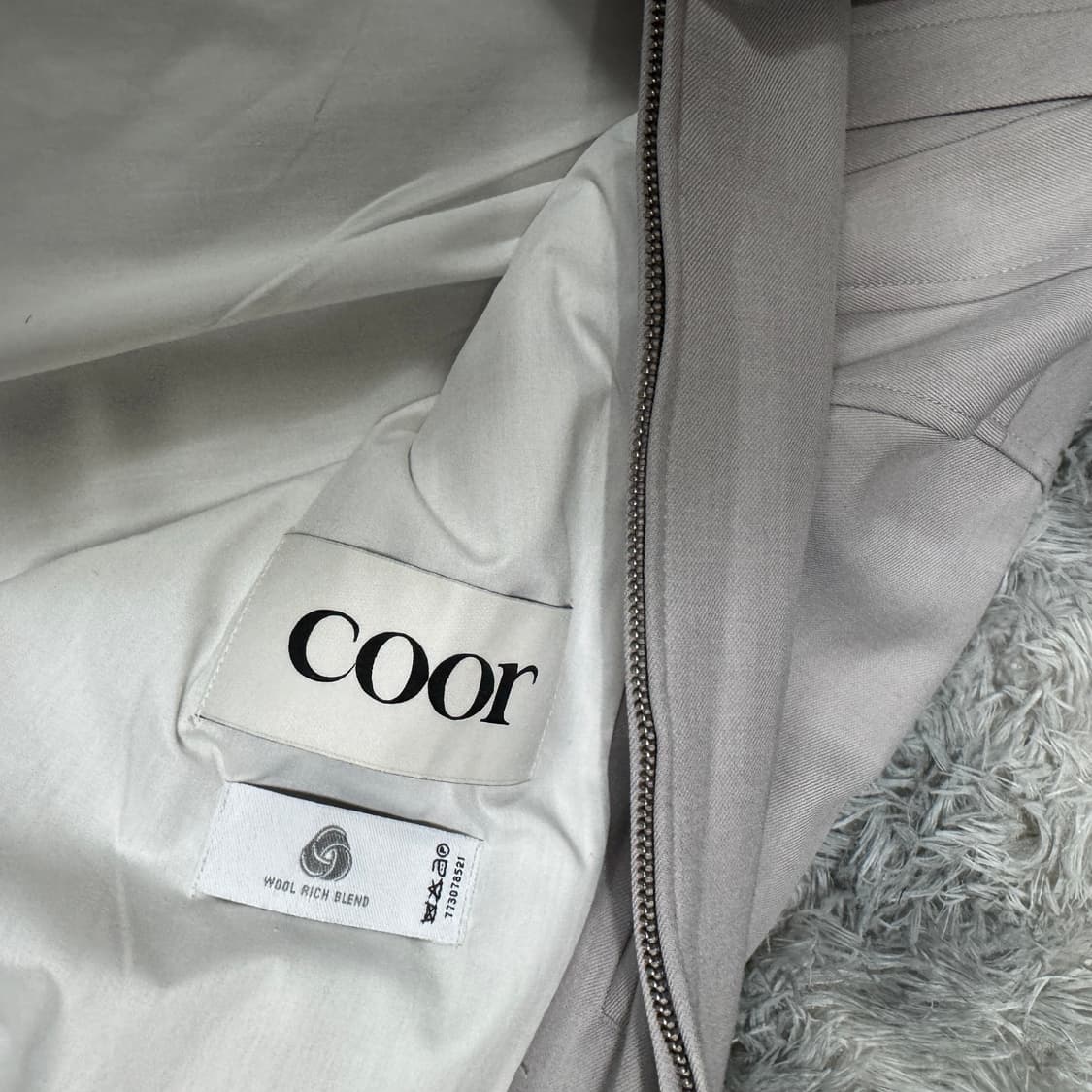 쿠어 투웨이 울 블루종 자켓 M사이즈  상품이미지2